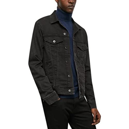 Pepe Jeans Pinner Chaqueta Vaquera, Negro (Denim-XD6), L para Hombre