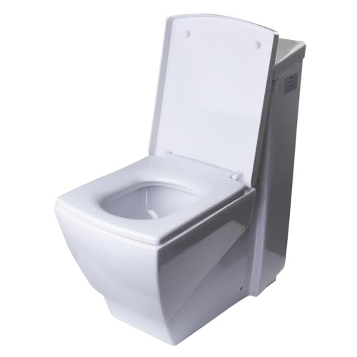 Inodoro monobloque HomeStock - Sistema de descarga de alta eficiencia en cerámica - Blanco miniatura 2