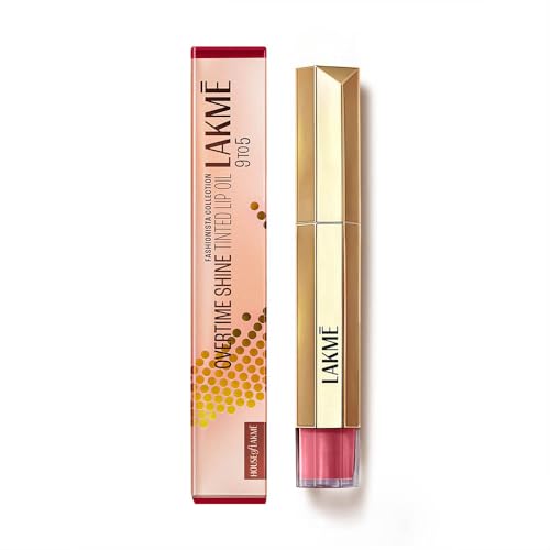 Image of LAKME 9to5 Overtime Shine Tinted Lip Oil - Frosted Pink 5.3ml