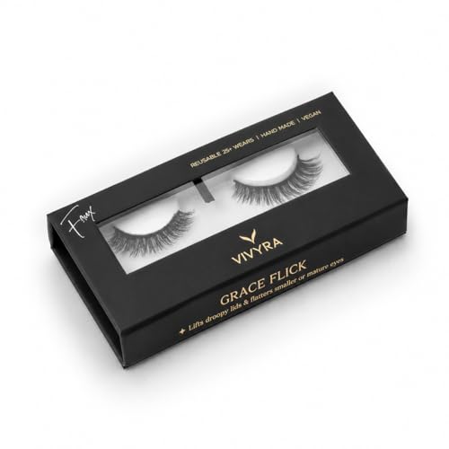 Vivyra Grace Flick Petite Cat- Premium Eye Lashes for Women | Lightweight False Eye Lashes |...