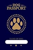  Dog Passport & Medical Record, for Pet Health and Travel Size 4\"x 6\": Health Medical Dark Blue Passport for Travel. Vaccine Track Journal Notebook, ... Record Book For Pet Lovers Dogs Puppies
