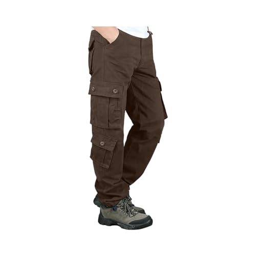 ADHOWBEW Cargo Pants Men Hiking Stretch Workout Waterproof Big and Tall Construction Trousers