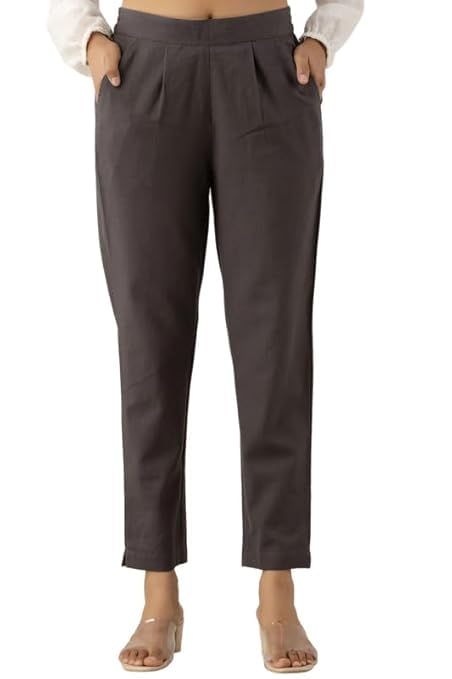 Image of Moirai Cotton Regular Fit Woman Trousers Pants Kurti Pant Daily Casual Formal Office Use