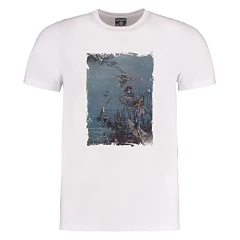 Arthur Rackham, The Fairies of The Serpentne - Men's Crew Neck T-Shirt White Cover