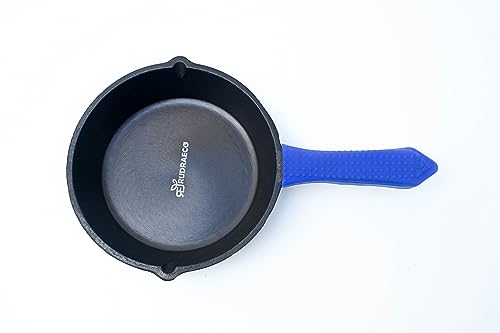 RudraEco Pre-Seasoned Cast Iron Mini Skillet/ Tadka Pan (6Inch) with Heat Resistant Grip | Gas, Induction, Stovetop, Oven Compatible | 100% Toxin-Free, Naturally Non-Stick, Long Lasting (B09H783PWY) Amazon Price History, Amazon Price Tracker