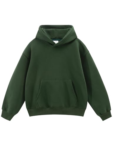 Spring&Gege Boys and Girls Oversized Fleece Pullover Hoodies Kids Soft Hooded Sweatshirts(5-14 Years)