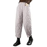 [Ｍｉｎｅｓａｍ] ダウンパンツ レディース 軽量 暖パンツ キルティング 防寒ズボン あったか 冬 (グレー,2XL)