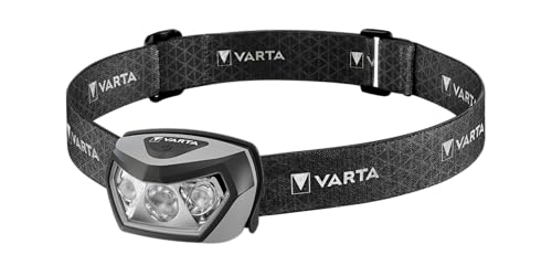 VARTA Stirnlampe LED, wiederaufladbare Kopflampe, Outdoor Sports...