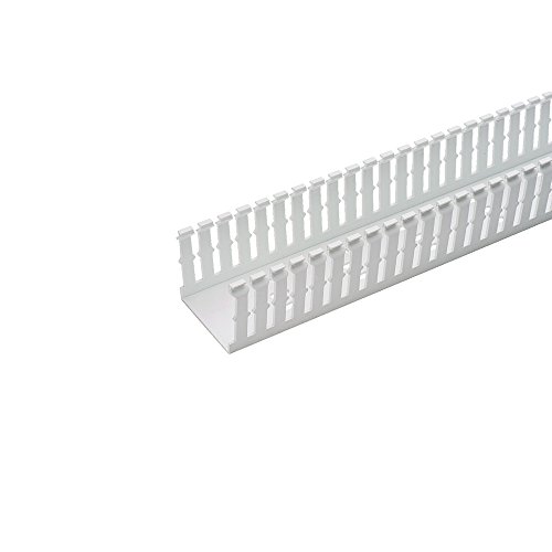 Conduit de câblage Panduit type F étroit 2 by 5-Inch blanc pour armoire électrique