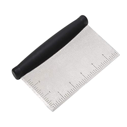 Hemoton - Parrilla de acero inoxidable – Excelente como cortador de masa para pan y pizza – Herramienta de cocina multiusos para placa plana