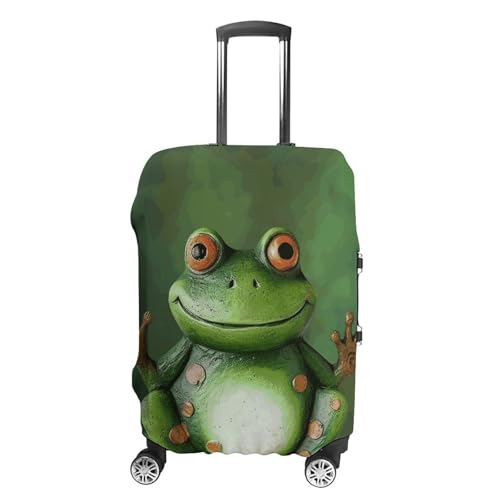 Welcome Frog Printed Luggage Cover Protector, Fits 18-32 Inch Luggage