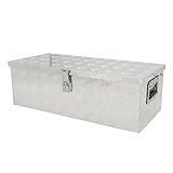 KIKAIYA アルミボックス アルミ工具箱 トラックボックス アルミツールボックス 中 W760xD335xH250mm 軽トラ 荷台 ボックス AT-2