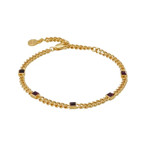 Image of Alex and Ani September Birthstone Sapphire Curb Chain Bracelet