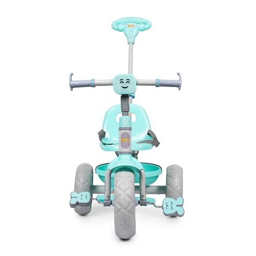 Image of Luusa Emo-G Light & Musical Tricycle for Kids | Baby Tricycle with 3 Adjustable Parental Control for 2 Years to 5 Years for Boys|Girls (Carrying Capacity Upto 30KGS) (SEA Green)