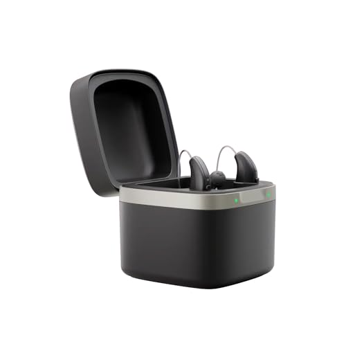 Charge N Clean Hearing Aid Charger 3-in-1 Charging Drying & UV-C Cleaning Station for Rechargeable Widex Allure Hearing Aids Fast 4-Hour Charge with LED Status Indicators