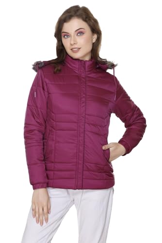 Image of RARE TIMES Women's Stylish Solid Full Sleeves Jacket | Winter Wear Quilted Jacket for Travelling | Regulaer Fit Puffer Jacket For Women