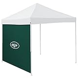 Logo Brands NFL New York Jets 9' x 9' Side Panel Canopy, One Size, Hunter