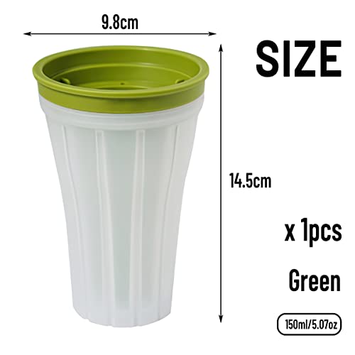 Magic Slushy Maker Squeeze Cup, RosyFate Slushy Becher Selber Machen, Ice Cup Maker,Slushy Becher Zum Drücken, Kühlbecher für Getränke, Portable Freeze Mug, Quick Frozen Smoothies Cup (Grün) – Bild 8