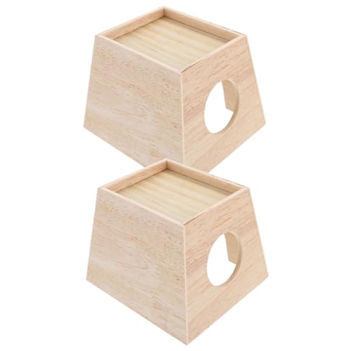 GALPADA 2pièces Maison pour Petits Animaux Abri Douillet pour Hamster Et Animaux De Compagnie pour Hiver Et Stable