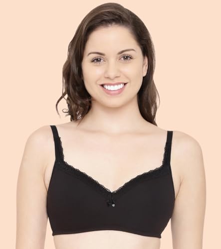 Image of Enamor Smoothening Women's Cotton Everyday Balconette T-Shirt Bra - All Day Comfort, Full Support, Padded, Wirefree, Medium-Coverage - A017