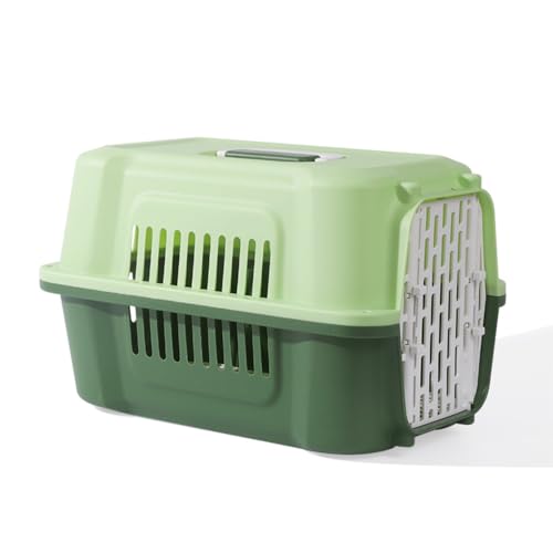 ペット航空会社ボックス猫犬旅行ポータブルケージ大型および小型犬キャリーボックス (グリーン)