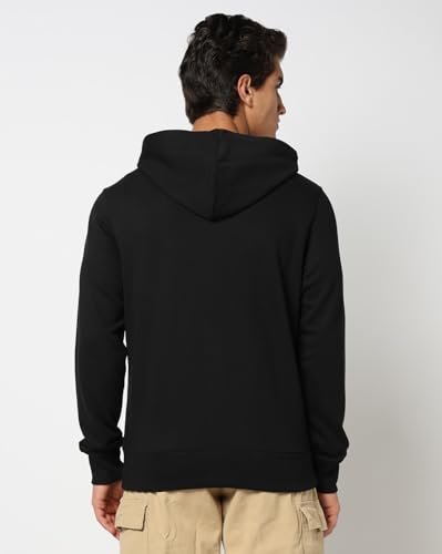Image of Gap Men Graphic Printed Regular Fit Full Sleeves Hooded Sweatshirt
