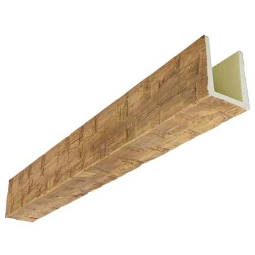 23+ Budget-Friendly Wood Ceiling Ideas to Transform Your Space 3 Heritage Timber Reclaimed Axed Cut Faux Wood Beam, 3-Sided (U-Beam), 3 1/2"W x 3 1/2"H x 72"L, Warm Caramel Finish