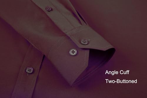 Alex Vando Mens Dress Shirts Regular Fit Long Sleeve Stretch Business Dress Shirts for Men