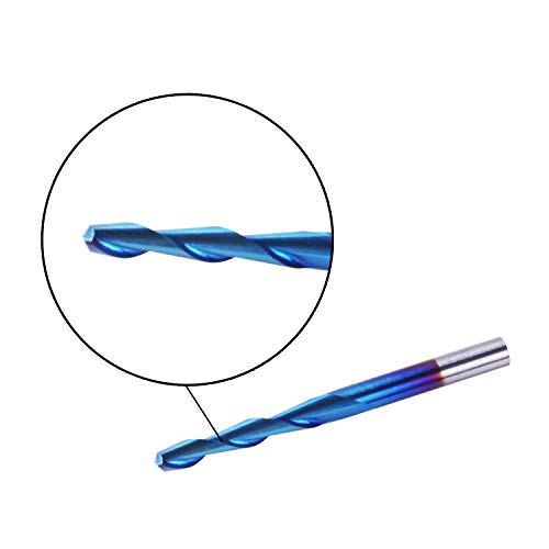 Sainsmart 2-FLUTE FLAT NOSE Genmitsu 10Pcs Nano Blue Coat Flat Nose End Mill Cnc Router Bits thumb #3