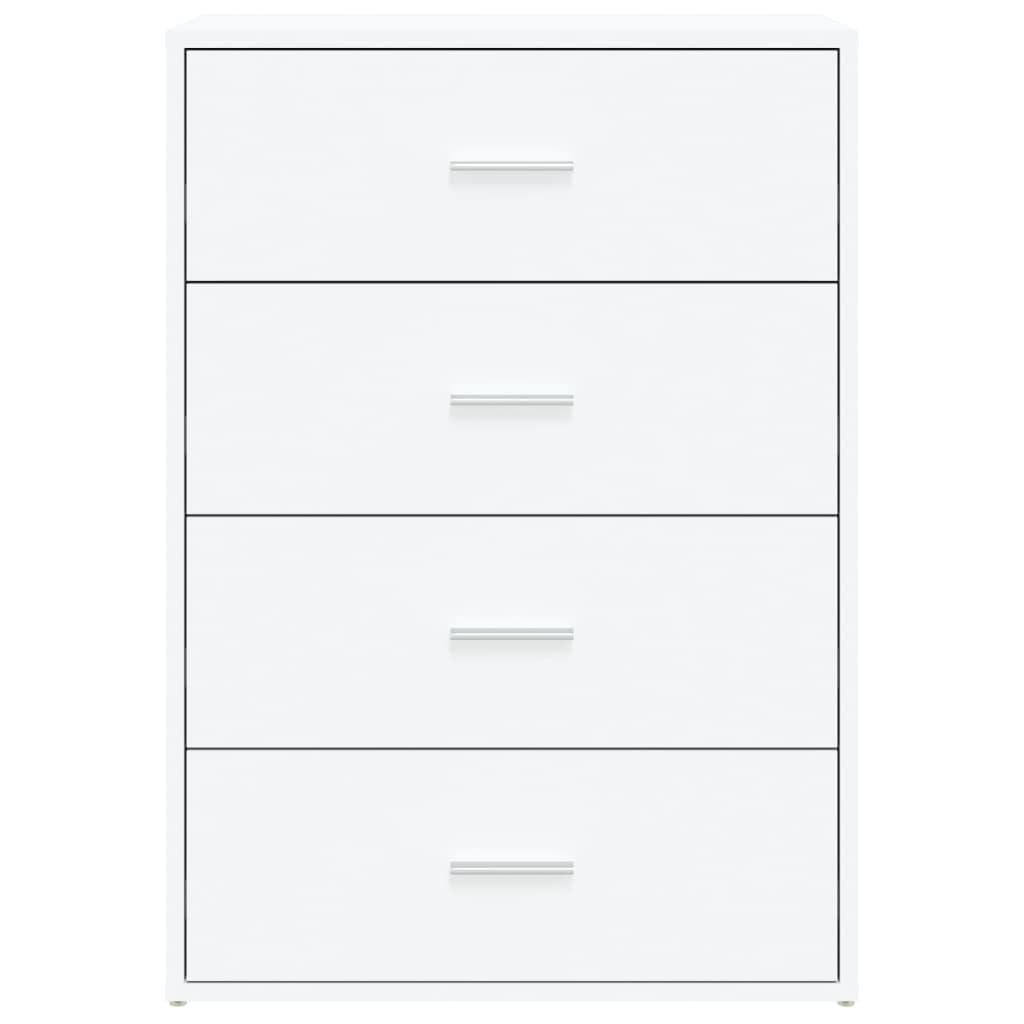 Credenza bianca, 60 x 31 x 84 cm, comò in legno