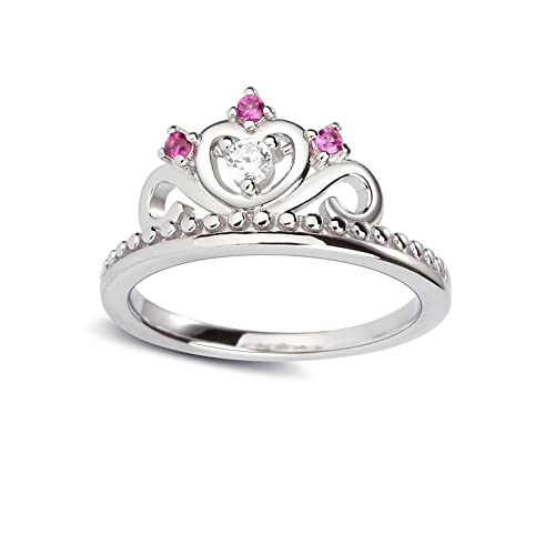 Precious Pieces Sterling Silver Princess Tiara Baby Ring for Little Girls and Toddlers2