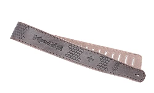 Custom Full Grain Leather Guitar Strap Personalized with name or initials three colors to choose from and over 140 stamps to customize your personalized Guitar Strap