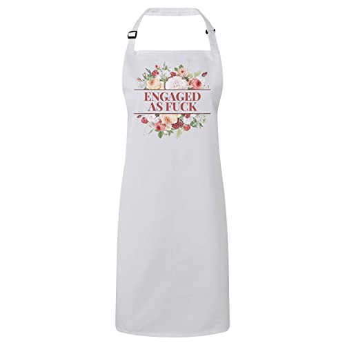 Tablier Cuisine Premium Engaged As Fuck pour un mariage élégant