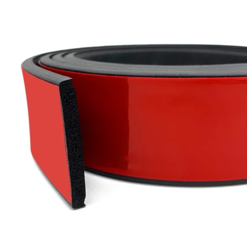 Tintvent Truck Cap Seal - EPDM Rubber Topper Weather Stripping with Adhesive (2 W x 0.25 H x 25 L) | Camper Shell/Canopy/Tailgate Seal