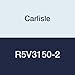 Carlisle R5V3150-2 Rubber Wedge-Band Wrapped-Molded Banded Belts, 316.1" Length, 5/8" Width, 7/8" Thickness, 8.1 lb.
