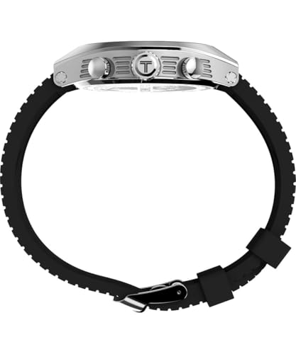 Timex Men's Chronograph Quartz Watch with a Leather Strap Legacy Tonneau Chrono