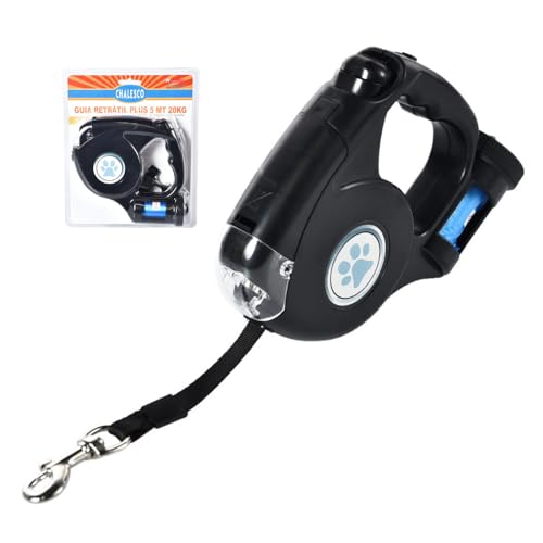 Chalesco Guia Retrátil Plus 20 kg Preta