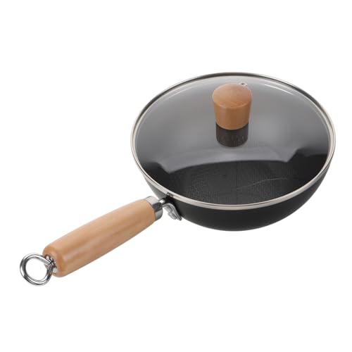 Wok pequeño japonés con tapa compatible con inducción miniatura 1