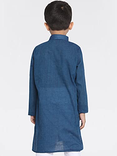Image of VASTRAMAY Boys Cotton Regular Fit Solid Regular Kurta