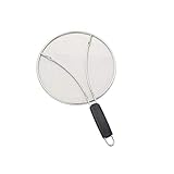 Pantalla antisalpicaduras para sartén, tapa de sartén de hierro que mantiene la cocina limpia y protege la piel de quemaduras