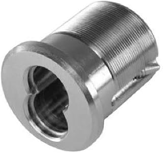 1E74-C4RP3626 Mortise Cylinder Housing, Brass, 6/7 Pin, US26D-Satin Chrome Finish, 1-1/4", Box of 1