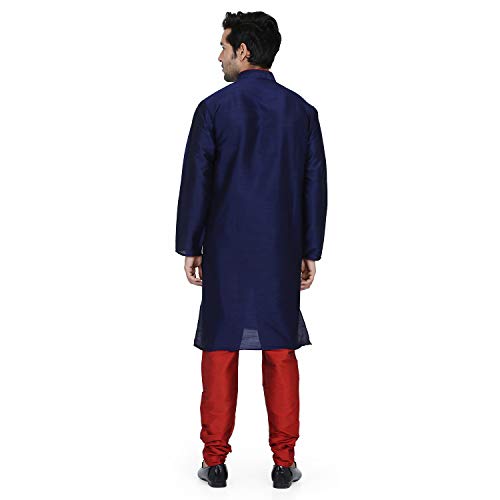 Kurta indien homme bleu taille 40 pour rester élégant à la maison