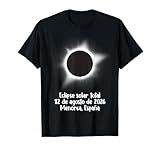 Eclipse Solar Total, 12 Agosto 2026, Menorca, España Camiseta