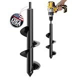 K-Brands Auger Drill Bit for Planting – 3 x 12 Inch – 3/8'' Hex Drive Drill