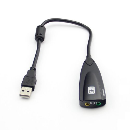 USB 2.0 Virtual 7.1 CHANNEL3D Sound Adapter Audio Card for Desktop PC Laptop Cover