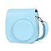 Leebotree Fotocamera istantanea Custodia per Fujifilm Instax Mini 11 Fotocamera istantanea, Protettiva in Pelle Soft PU con cinturino a spalla e tasca (Sky Blue)