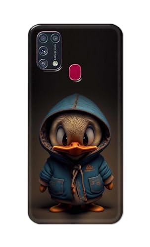 Image of PRINTFIDAA Printed Hard Back Cover Case for Samsung Galaxy M31 | Samsung Galaxy M31 Prime | Samsung F41 | Samsung M21s Back Cover (Animated Duck) -112