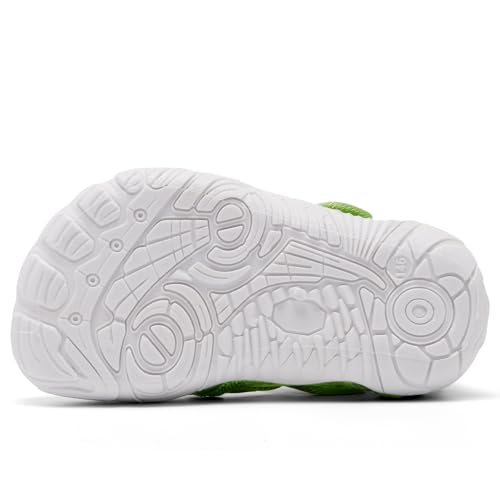 Racqua Aqua Outdoor Lightweight Wet Shoes Baby Slip-On Fast Dry Girls Pool Swimming Toddler Indoor Boys Beach Sea Water Breathable Shoes Green 9.53