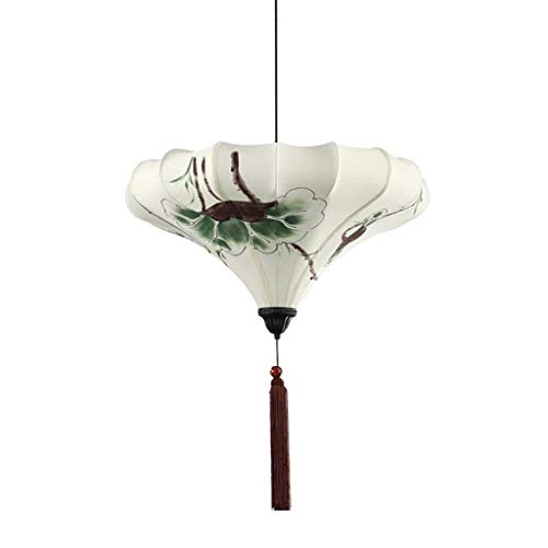 Lustre luxueux anti-éblouissement lanterne tissu pour couloir sombre