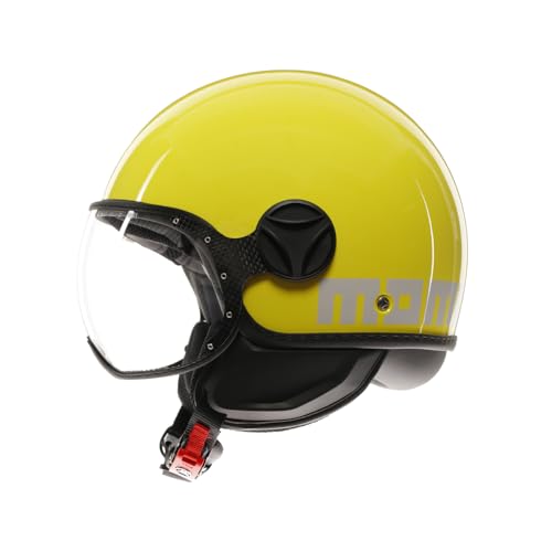 Casco abierto Momo Design FGTR Classic E2206 S acabado premium Candy Yellow 4